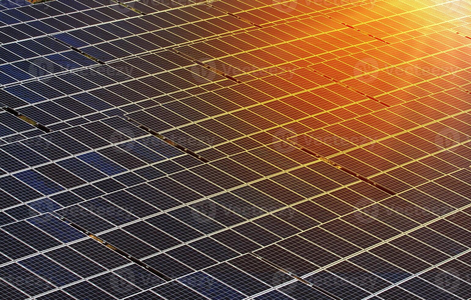 Solar panels are shown in the sun photo
