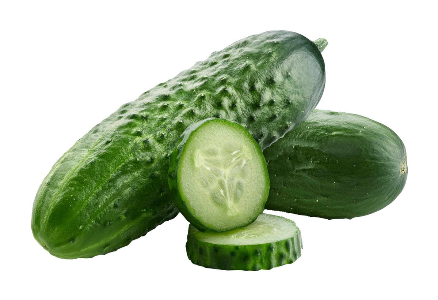 Crisp and Juicy Green Cucumber png