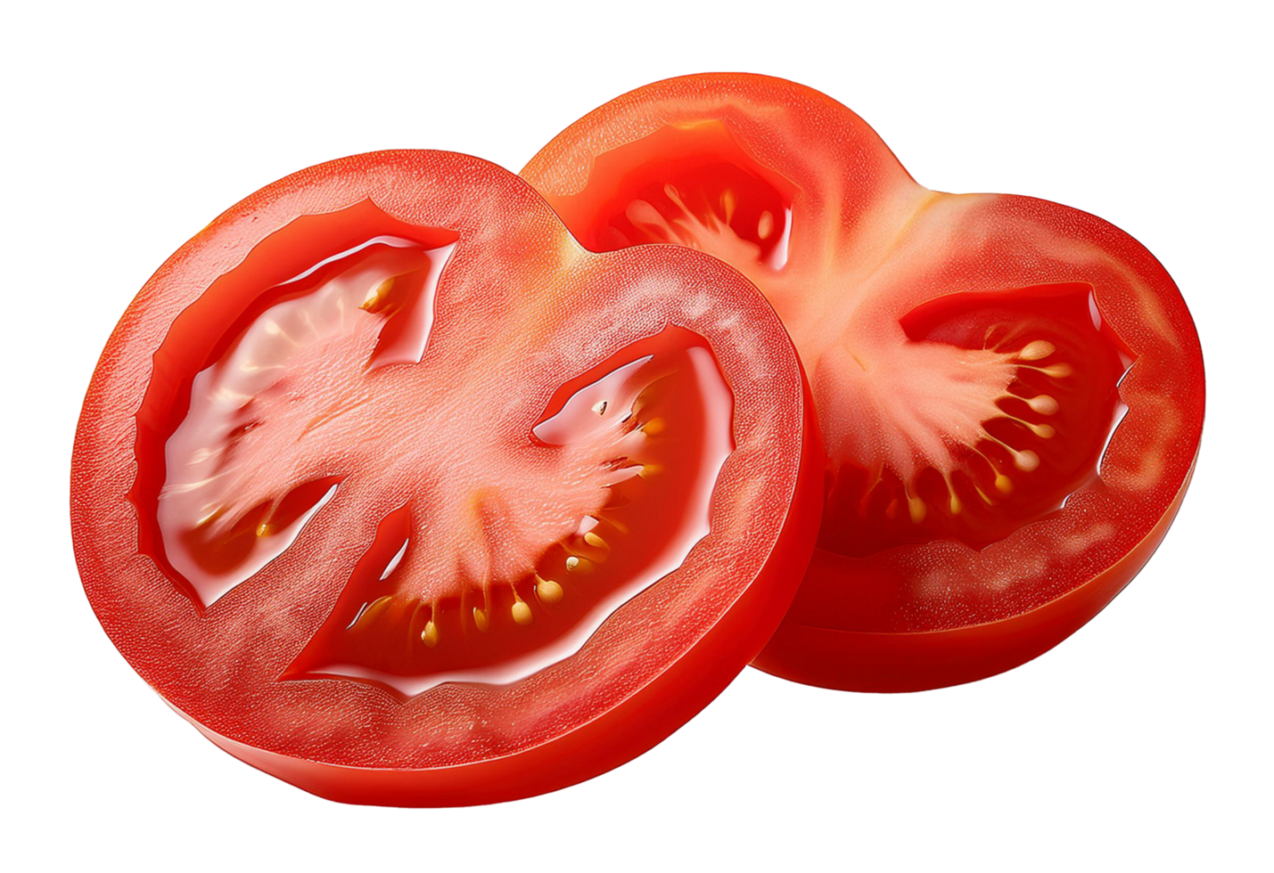 Freshly Sliced Juicy Tomato png