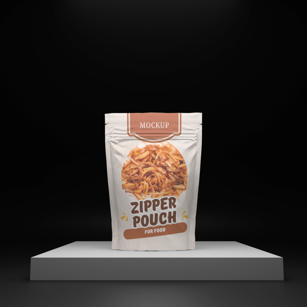 pouch bag mockup with black background psd