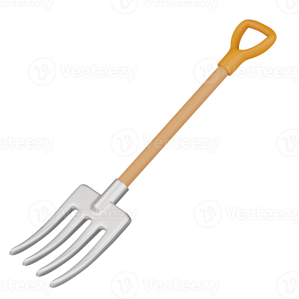 3d render Pitchfork illustration png