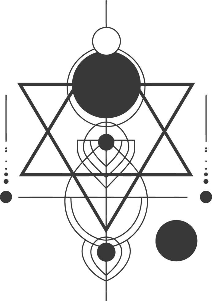 Geometric art with a touch of minimalism vector