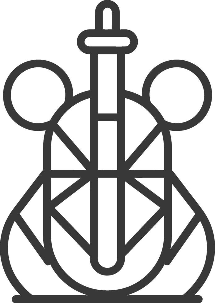 simple line drawing of a Ferris wheel vector
