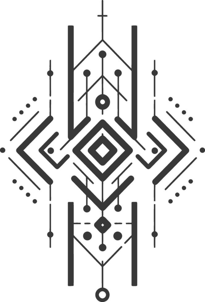 Geometric art with intricate patterns and shapes vector