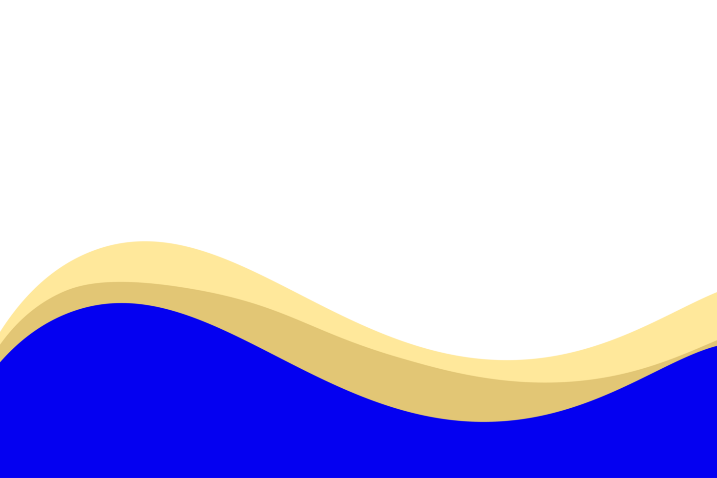 blue and gold wave background png