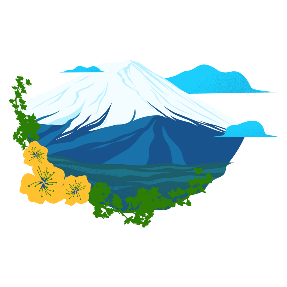 Mount fuji, japan, flowers, flowers, flowers, flowers, flowers, flowers, png
