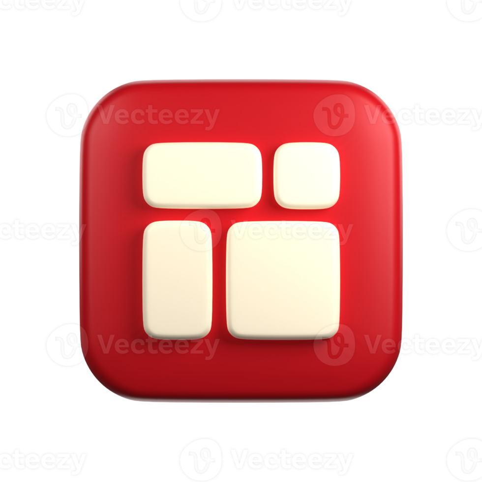 Widget In 3D Illustration png