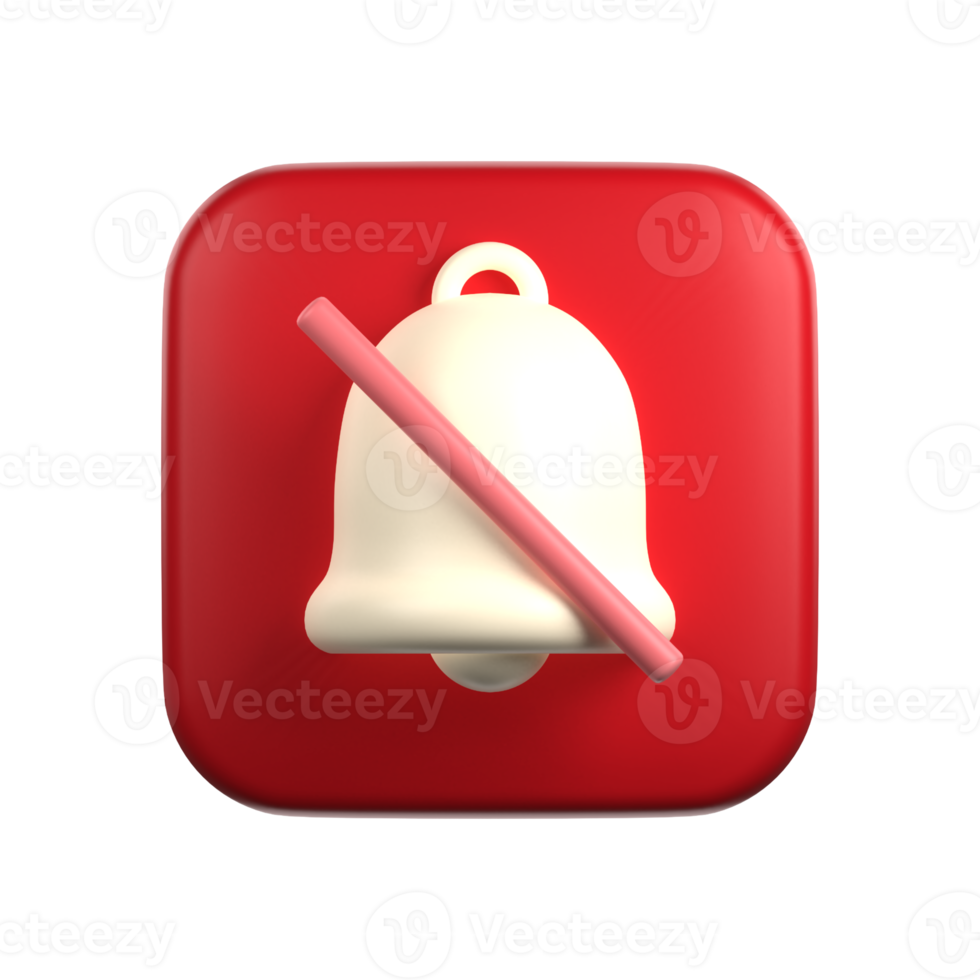 Mute In 3D Illustration png