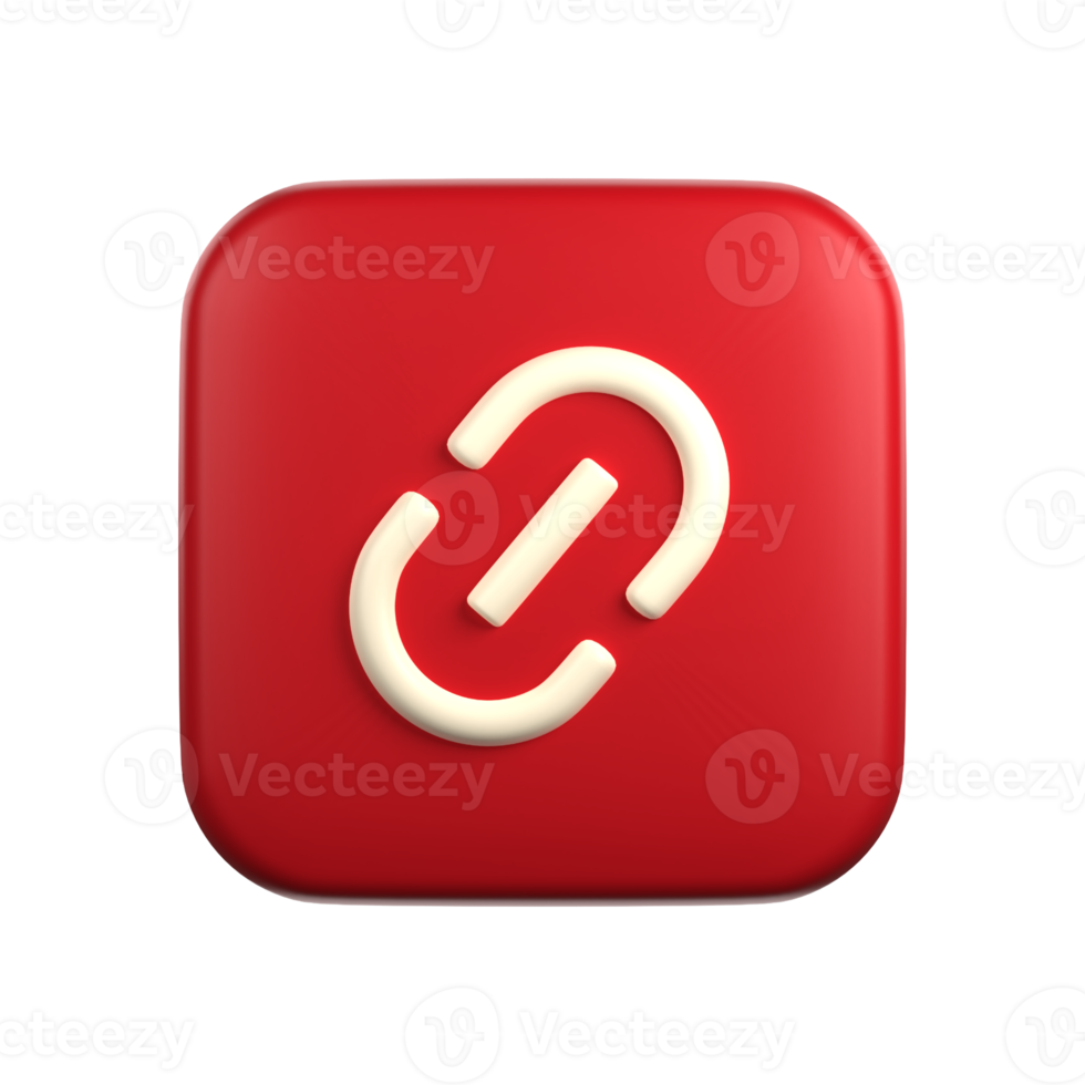 Link In 3D Illustration png