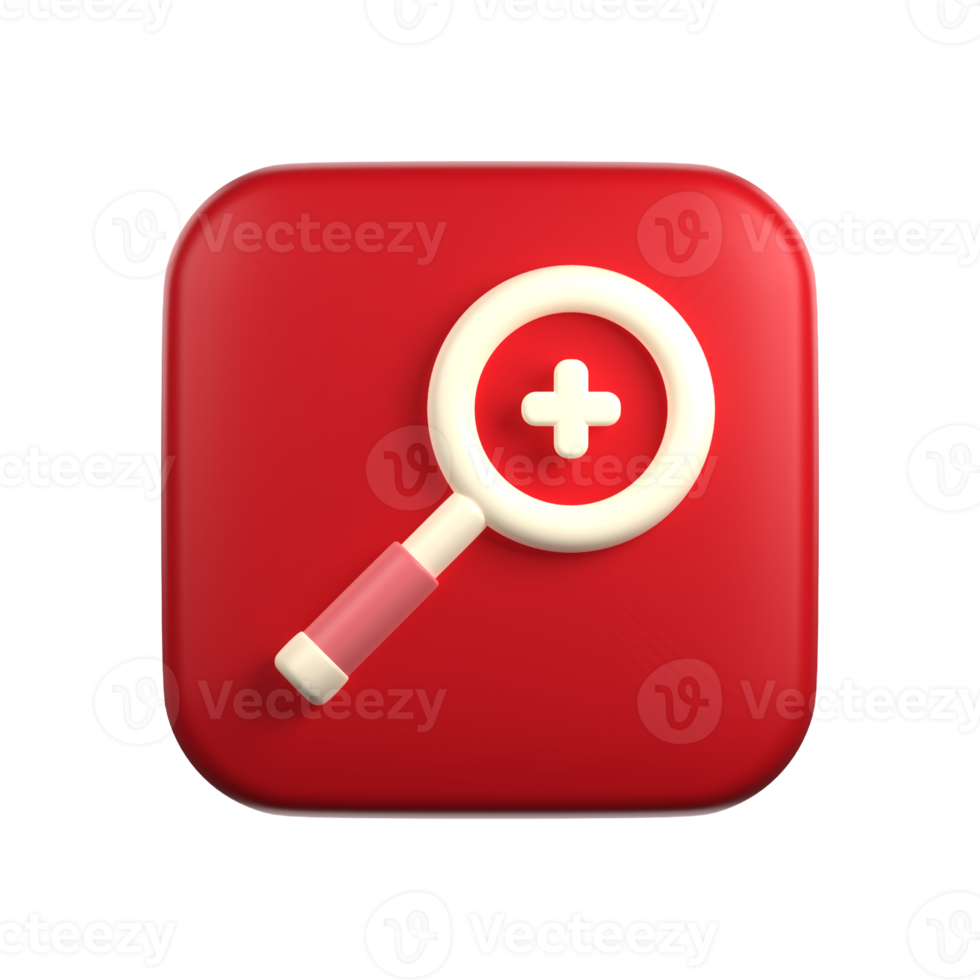Zoom In In 3D Illustration png