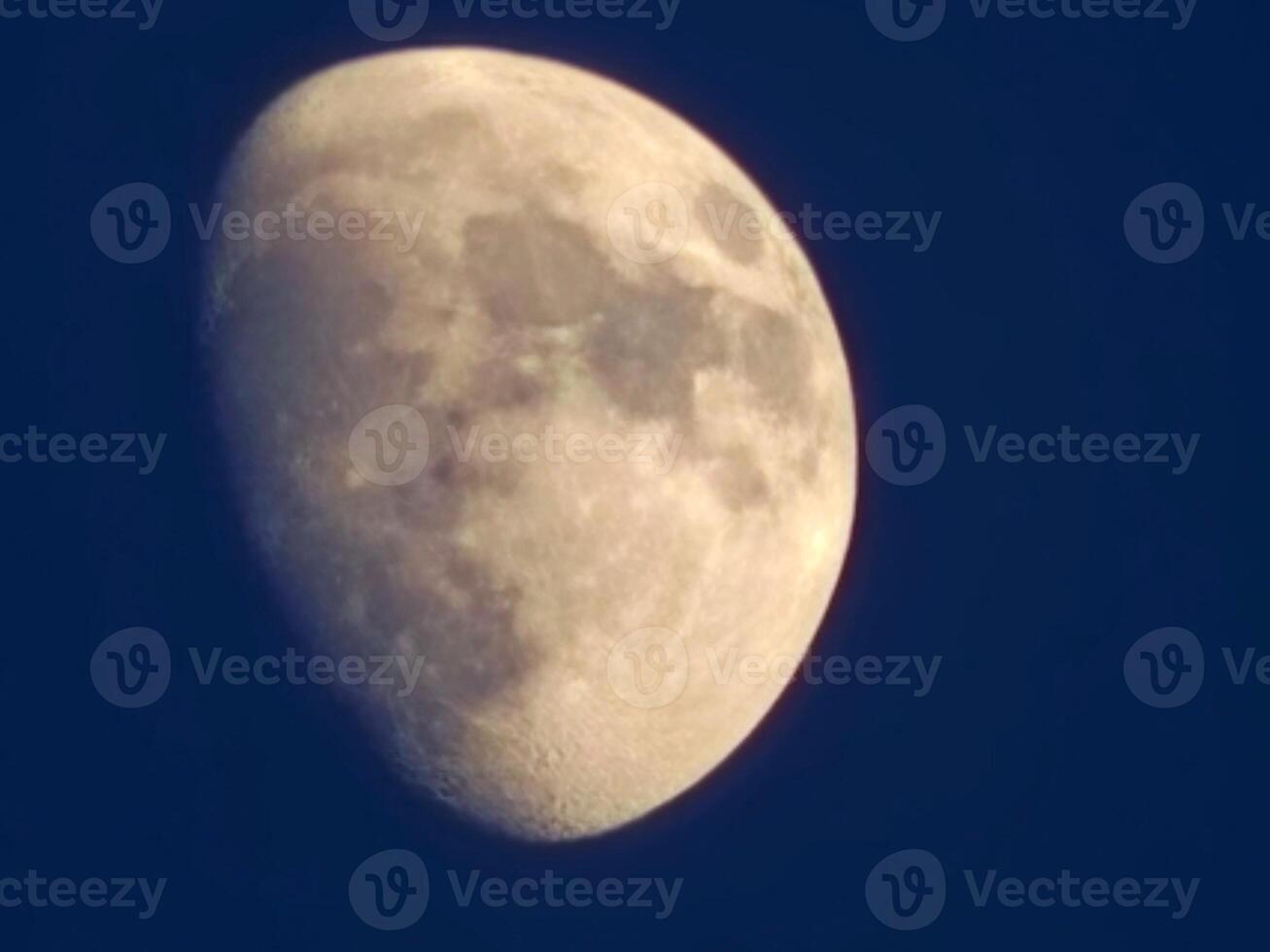 The moon is seen from the sky photo