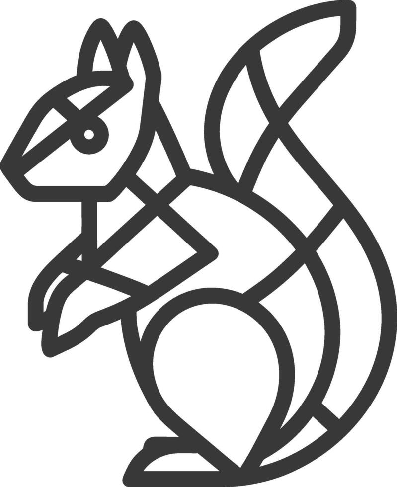 cute squirrel standing on its hind legs vector