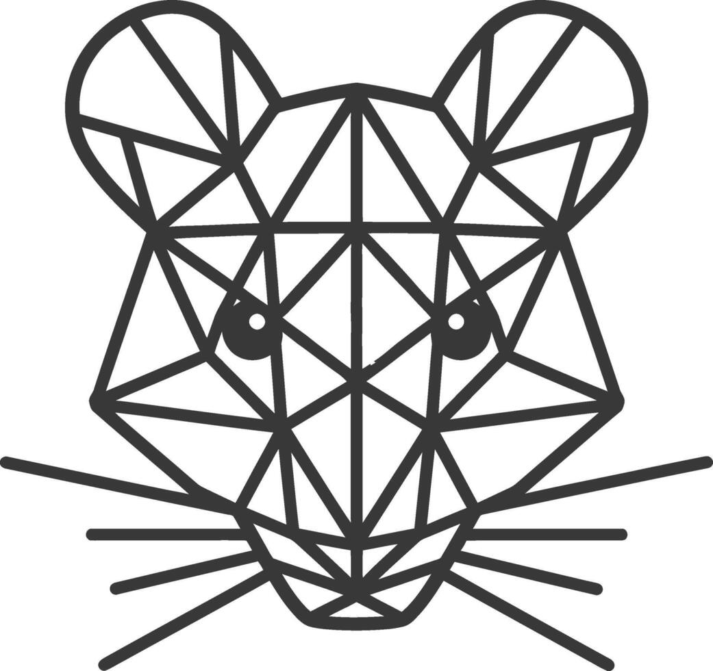 geometric mouse with a triangular face vector