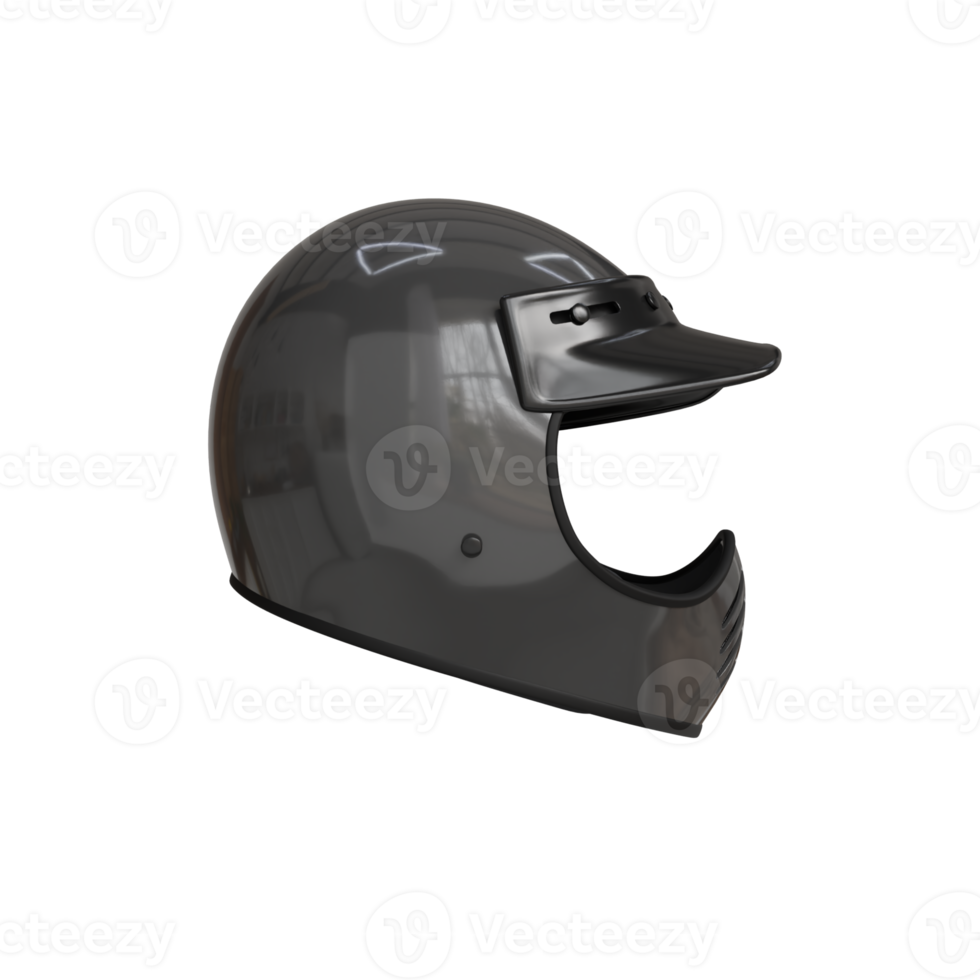 3d Render of Motorcycle Helmet png