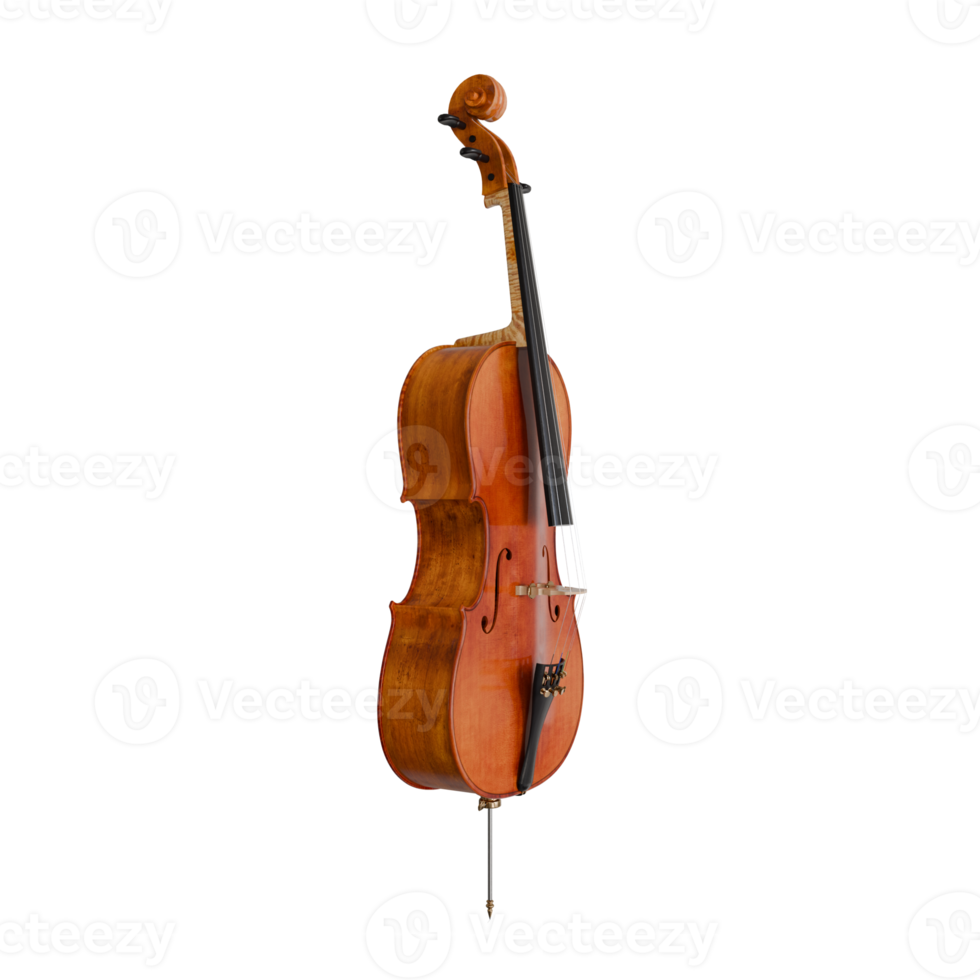 3d Render of violin png