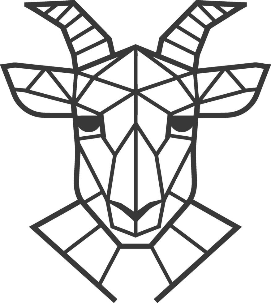 Geometric Representation of a Goats Head vector