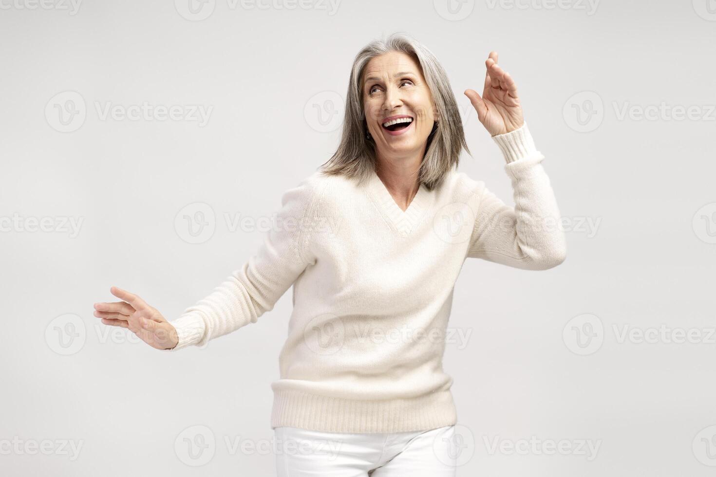 Modern woman in the studio photo