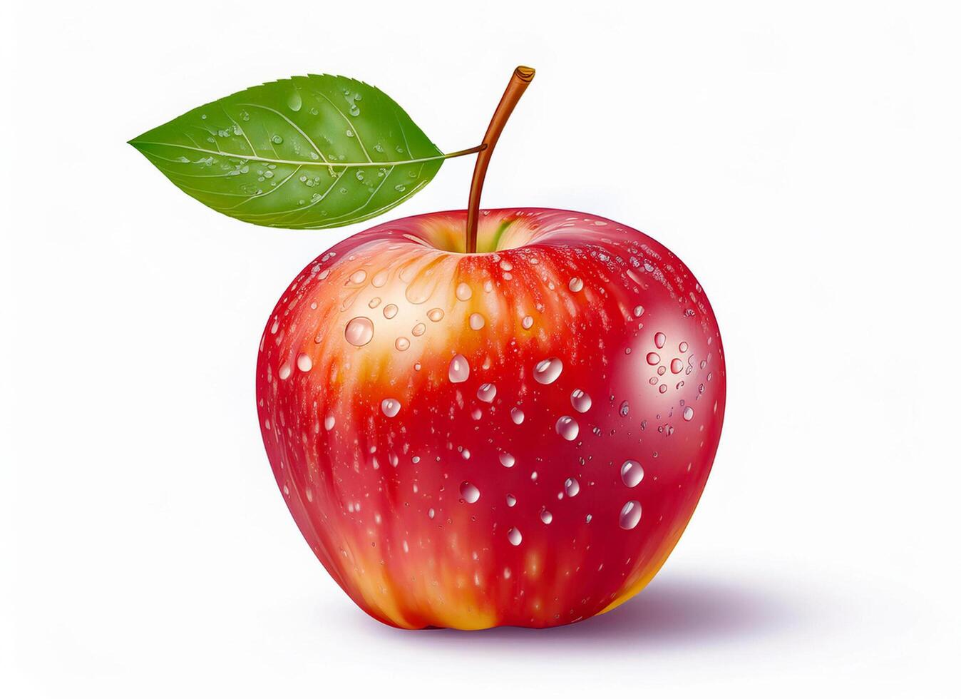 Red and Green apple produce fruit plant photo