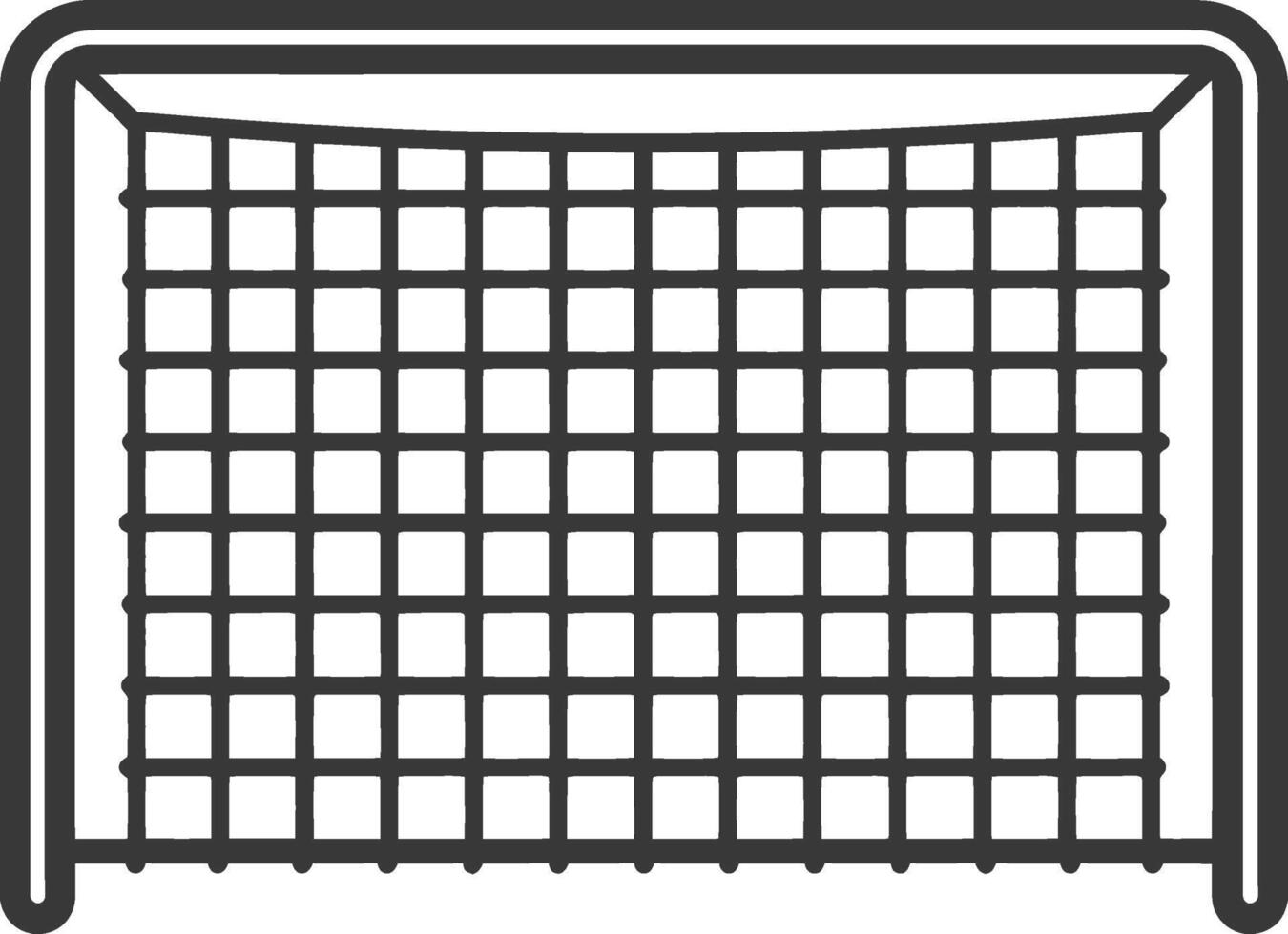 A black and white illustration of a net vector