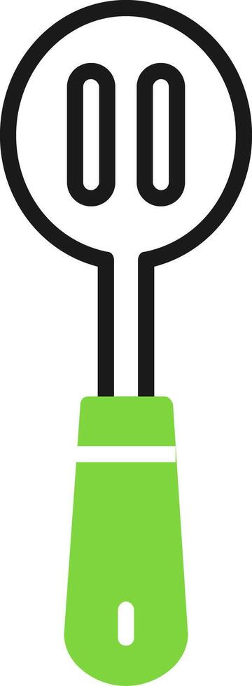 Kitchen Utensils Green Mix Style Icon vector