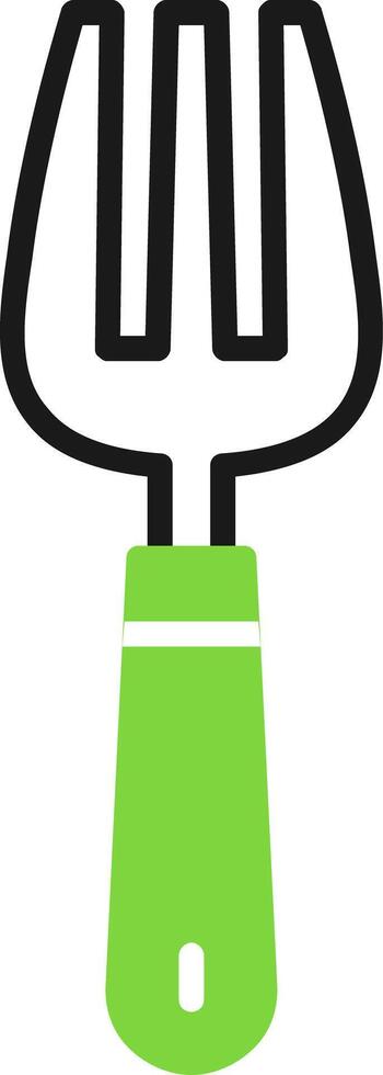 Kitchen Utensils Green Mix Style Icon vector