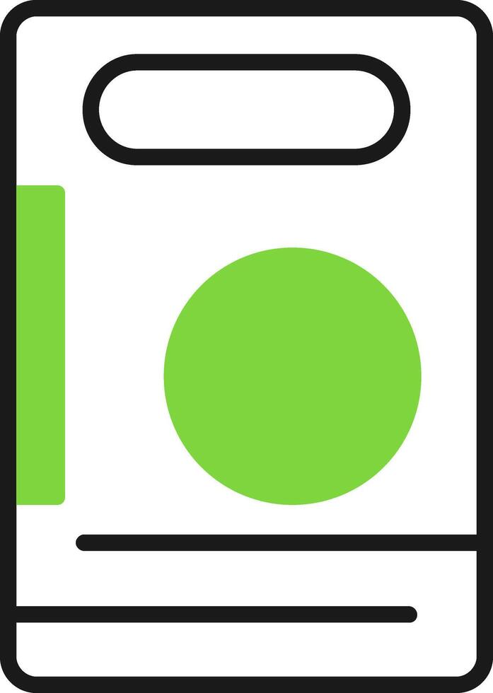Kitchen Utensils Green Mix Style Icon vector