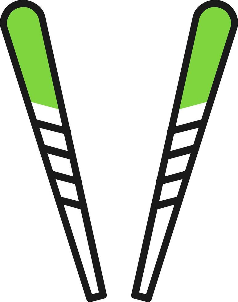 Kitchen Utensils Green Mix Style Icon vector
