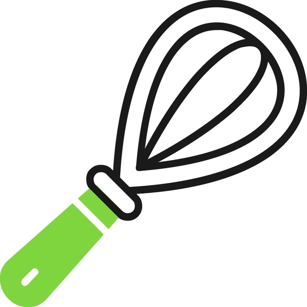 Kitchen Utensils Green Mix Style Icon vector