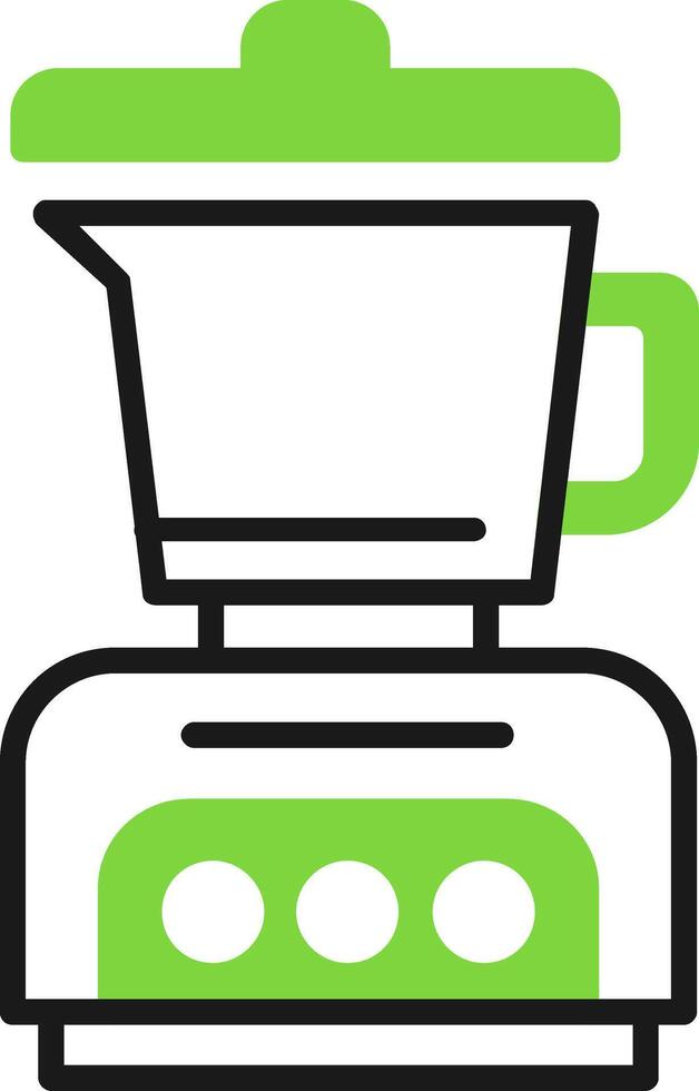 Kitchen Utensils Green Mix Style Icon vector
