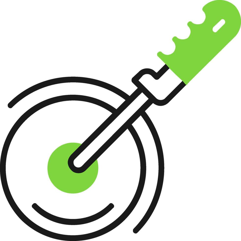 Kitchen Utensils Green Mix Style Icon vector