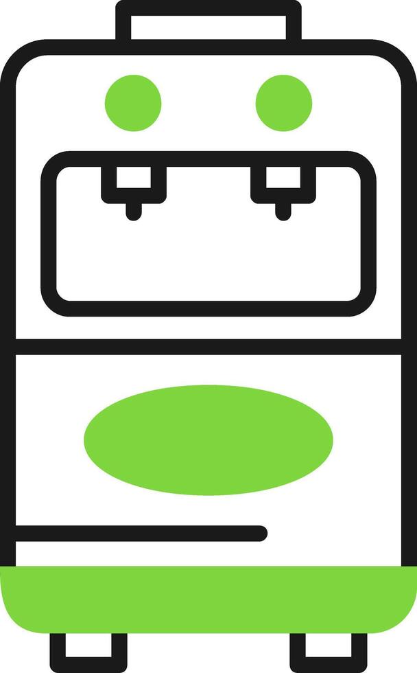 Kitchen Utensils Green Mix Style Icon vector