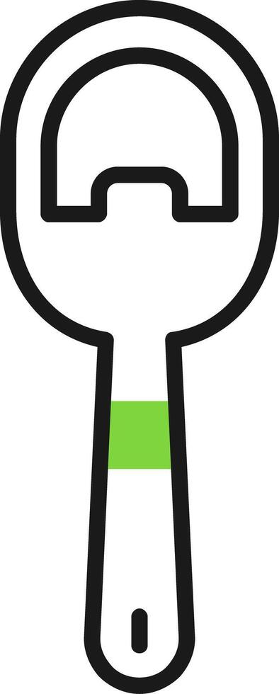Kitchen Utensils Green Mix Style Icon vector
