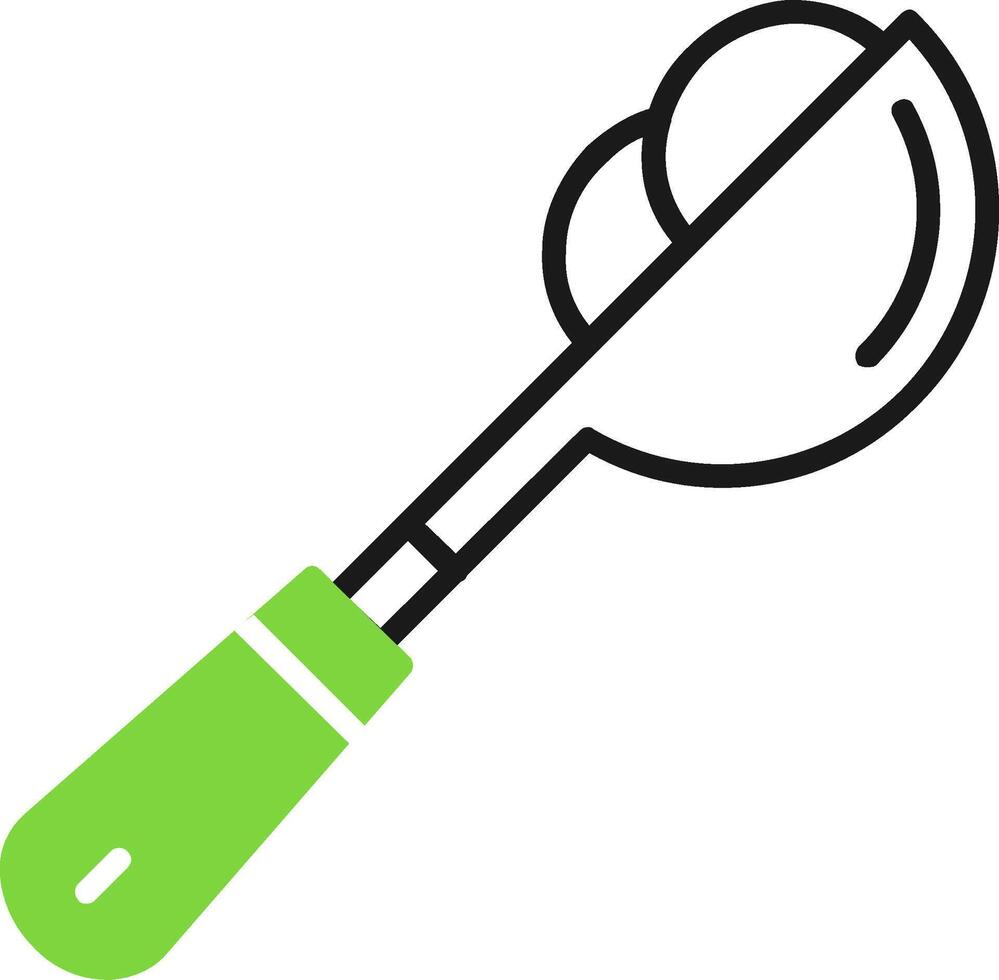 Kitchen Utensils Green Mix Style Icon vector