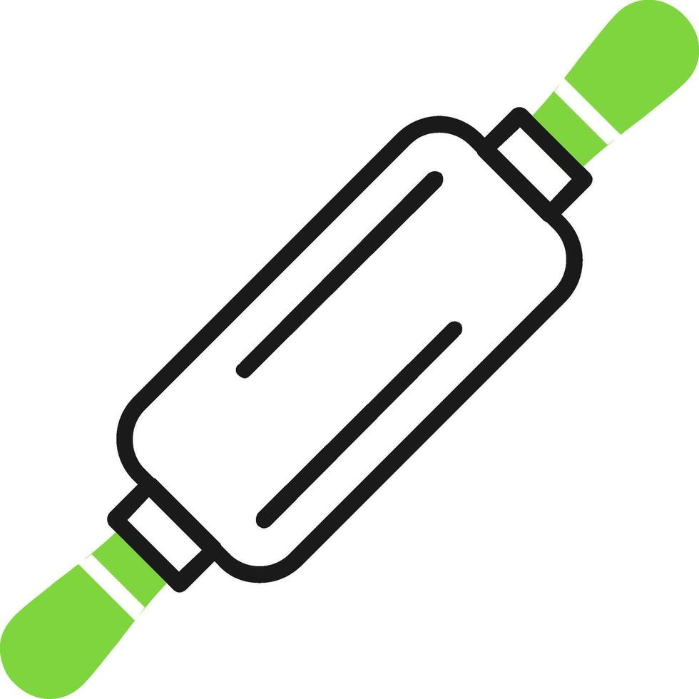 Kitchen Utensils Green Mix Style Icon vector