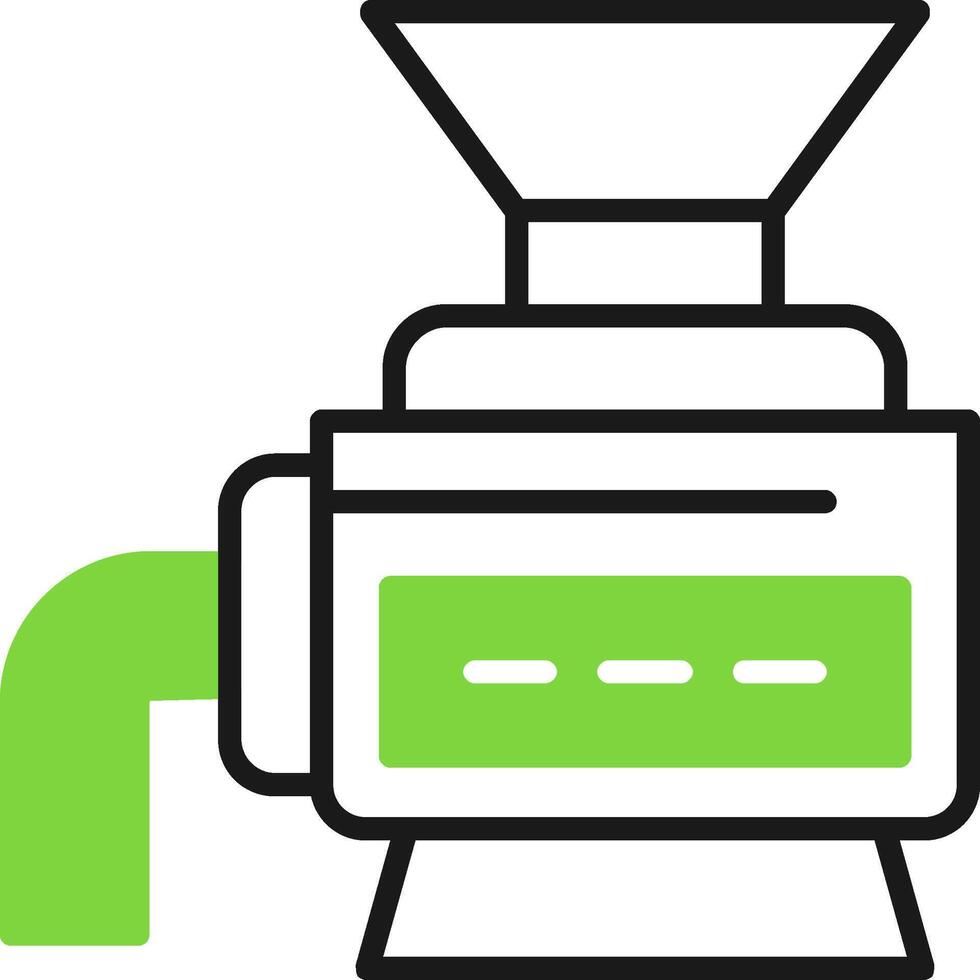 Kitchen Utensils Green Mix Style Icon vector