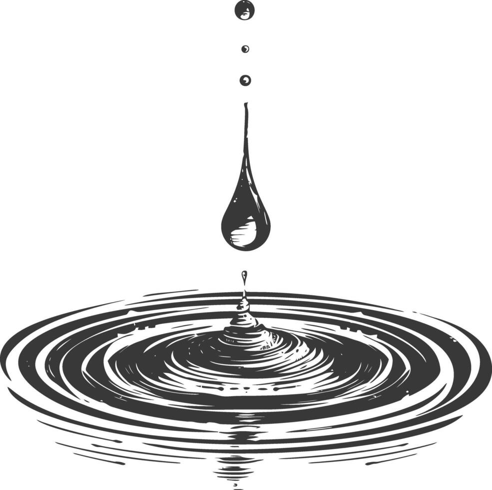 Water drop illustration vector