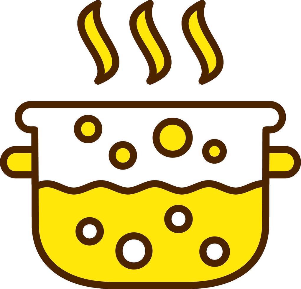 Checkup Filled Yellow Style Icon vector