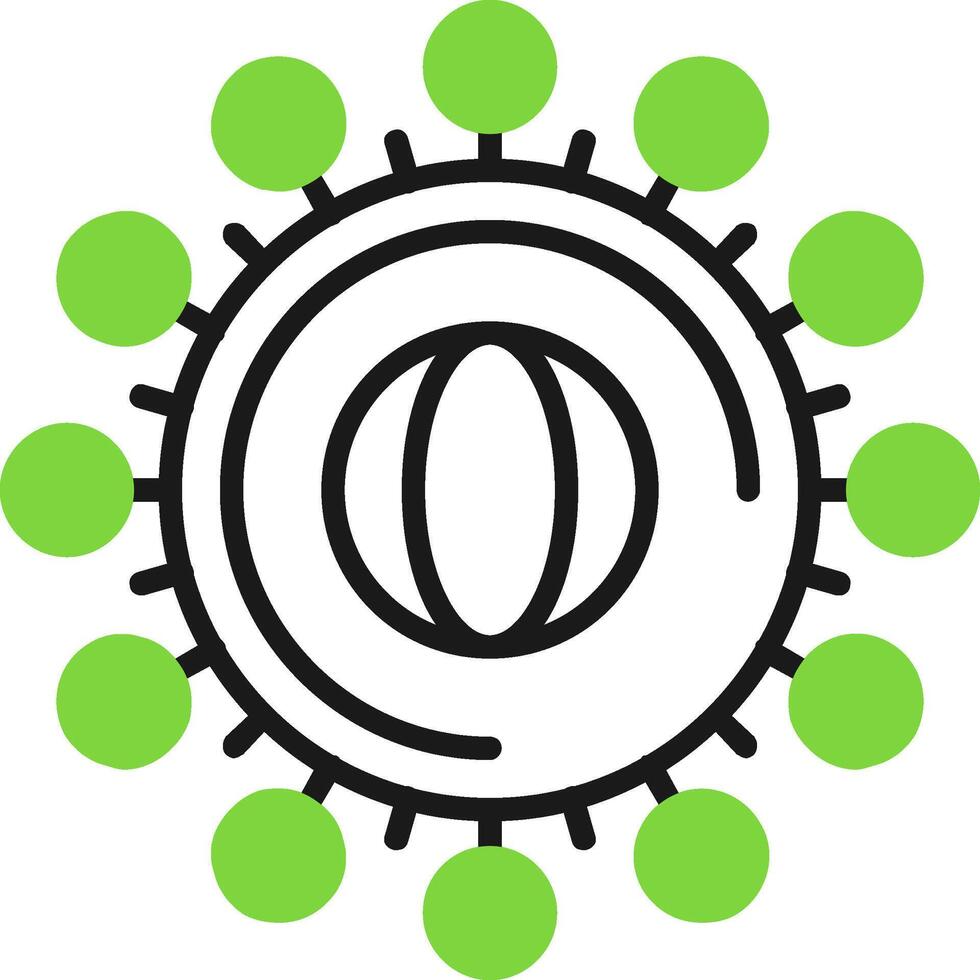 Checkup Green Mix Style Icon vector
