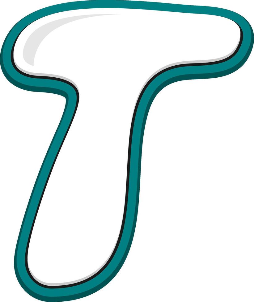 T Alphabet Font Style Element vector