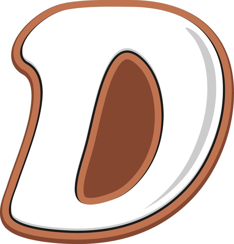 D Alphabet Font Style Element vector