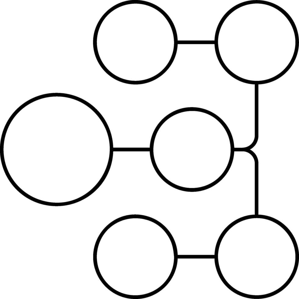 Flow Chart Outline Style Element vector