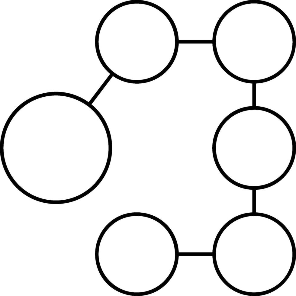 Flow Chart Outline Style Element vector