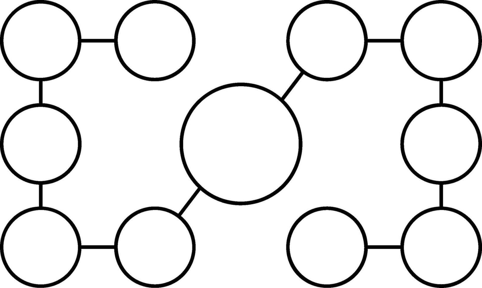 Flow Chart Outline Style Element vector