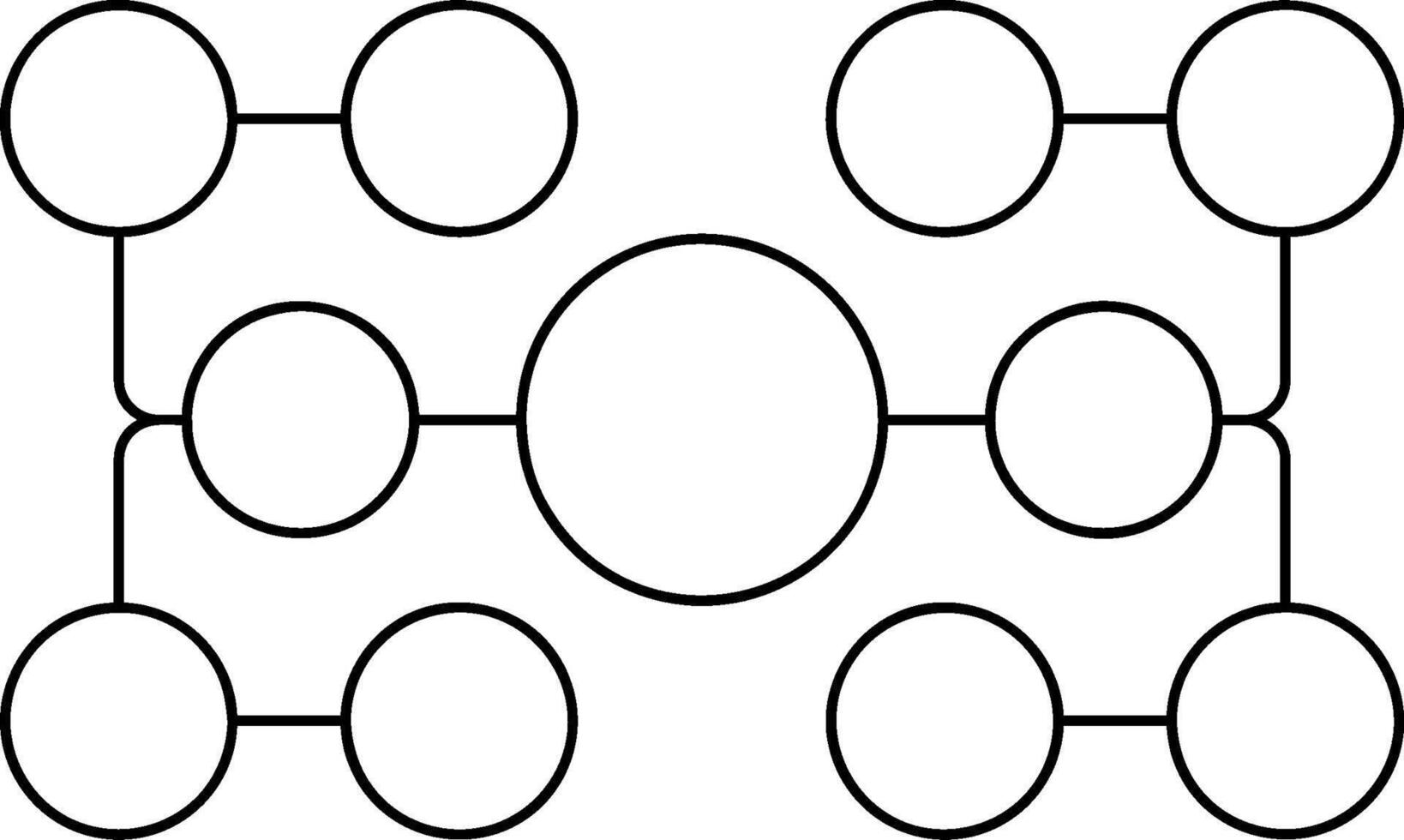 Flow Chart Outline Style Element vector