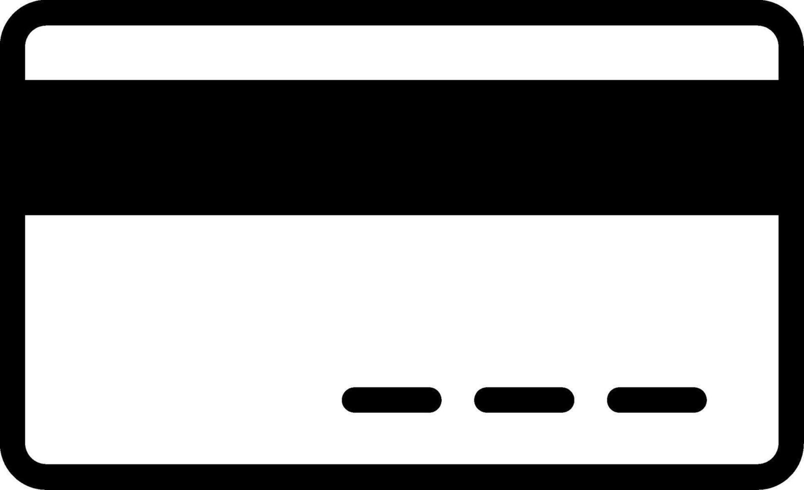 Credit Card Glyph Style Icon vector