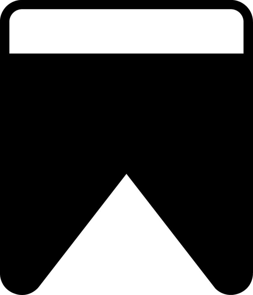 Bookmark Glyph Style Icon vector