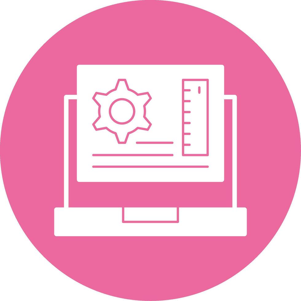 App Development Glyph Style Icon vector