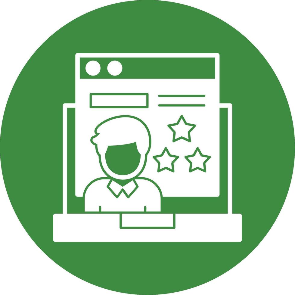 Customer Reviews Glyph Style Icon vector