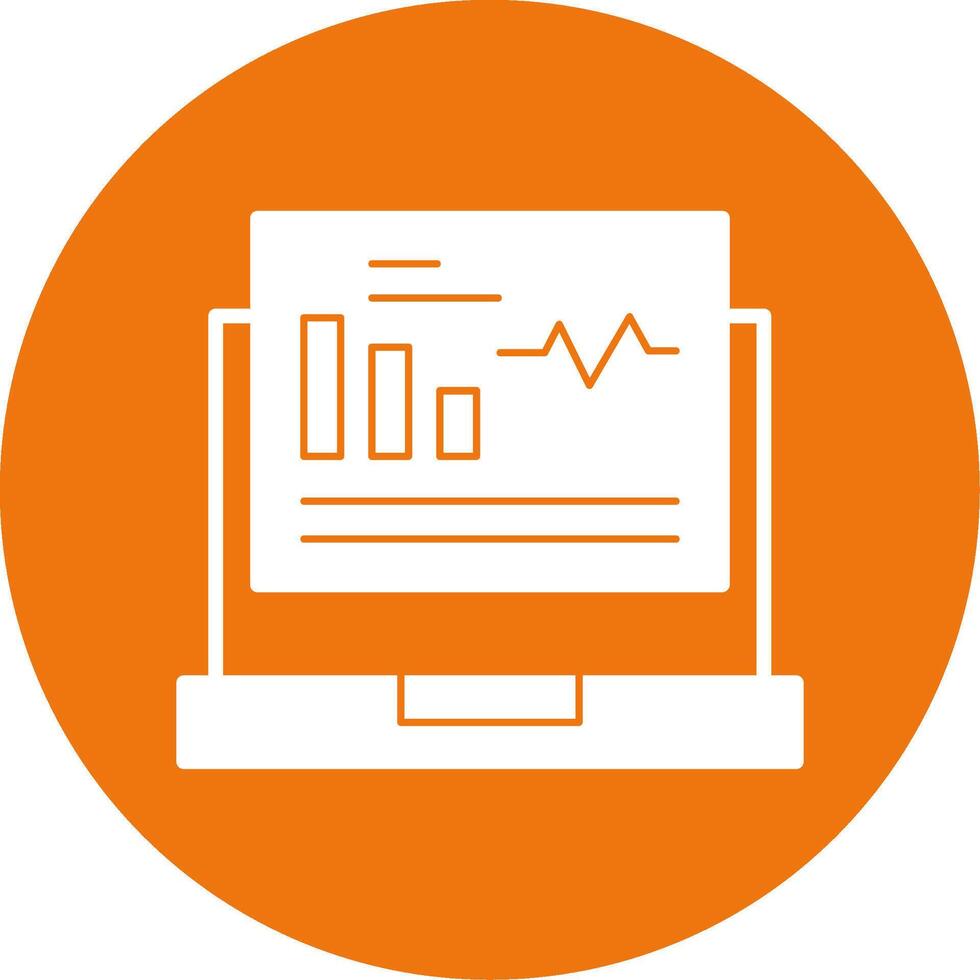 Dashboard Glyph Style Icon vector