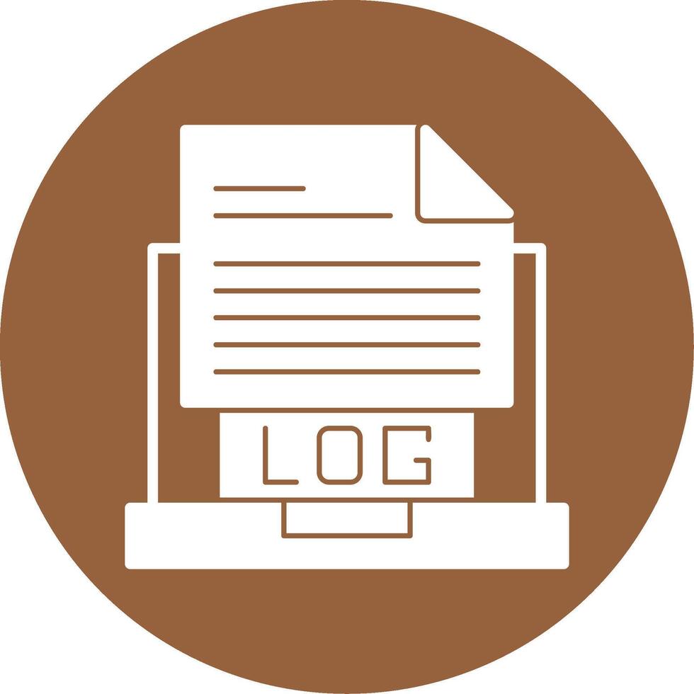 Logs Glyph Style Icon vector